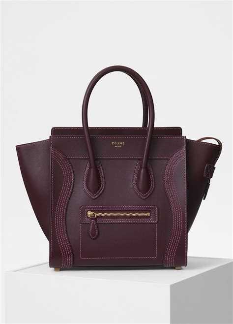 burgundy bag celine|celine canvas handbags.